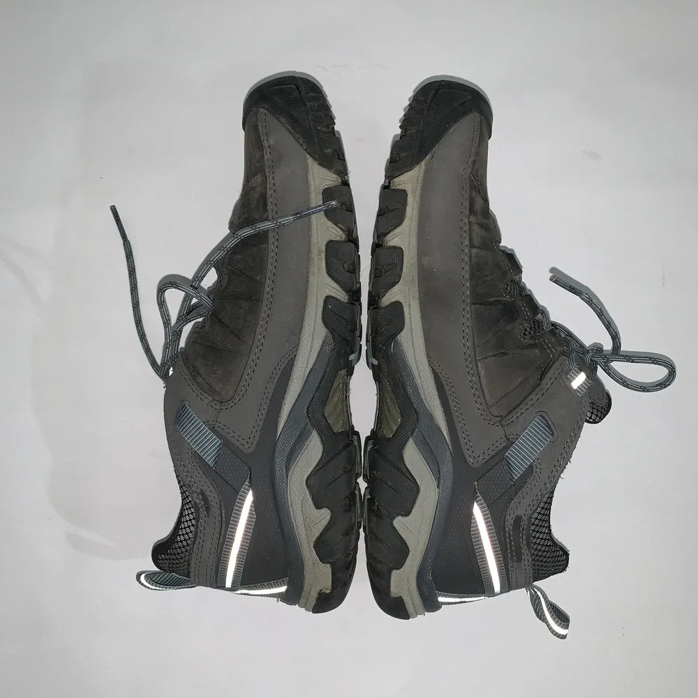 Keen Targhee III Shoes Womens 11 Gray Leather Mesh Hiking Trail Sneakers 1023038